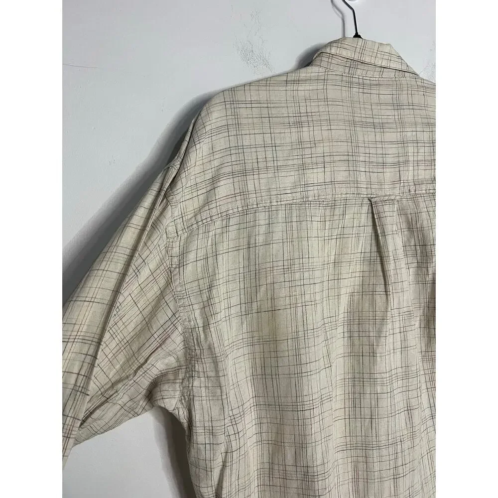 Chaps Ralph Lauren Shirt Men's Linen Blend Size Large